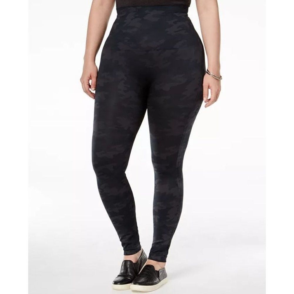 Spanx Look at Me Now Seamless High Rise 7/8 Leggings Camo Size 3X Stretch